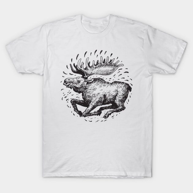 Moose T-Shirt by calebfaires